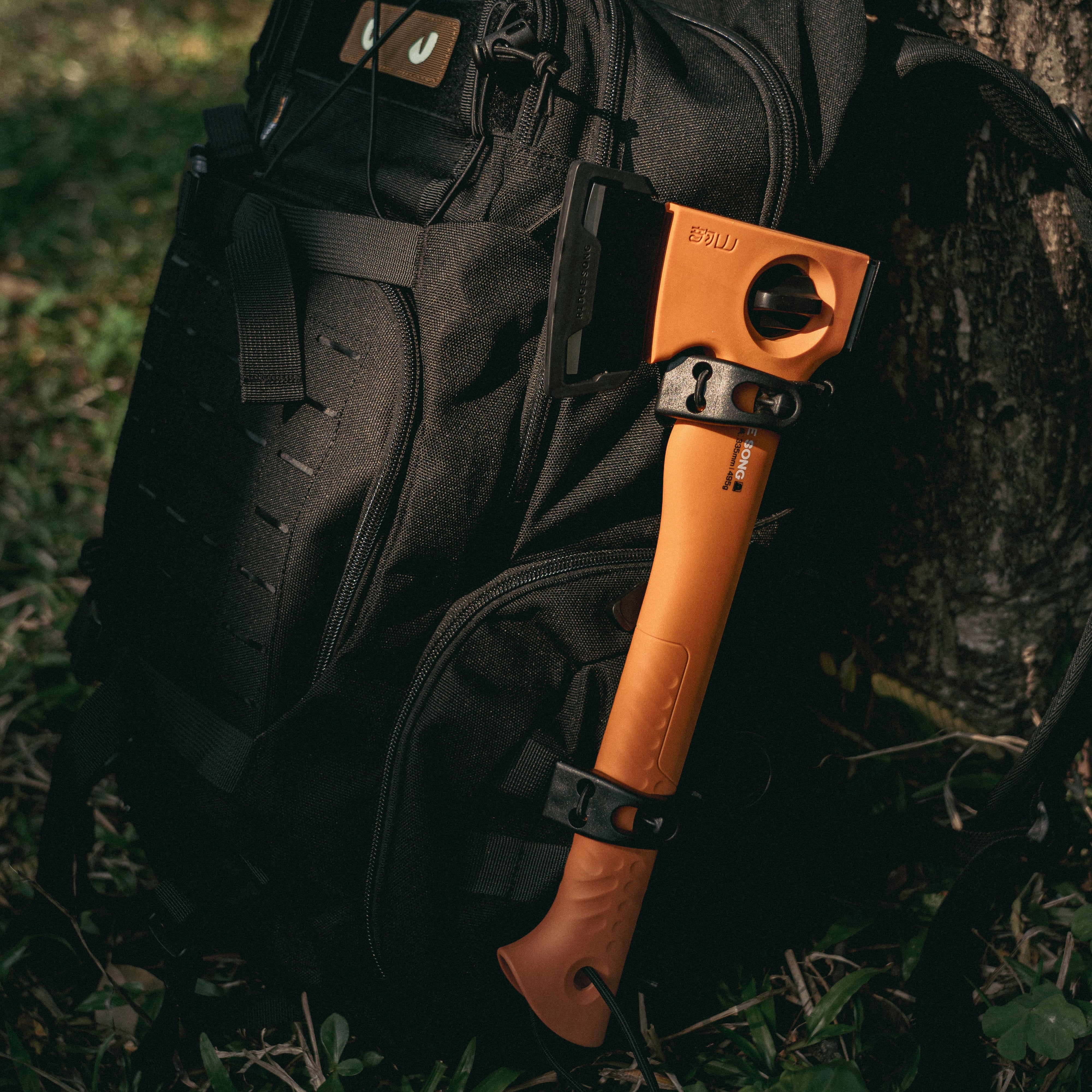 Ridge Song Ultralight Trekking Axe – 495g High Carbon Steel, Compact Camp Tool