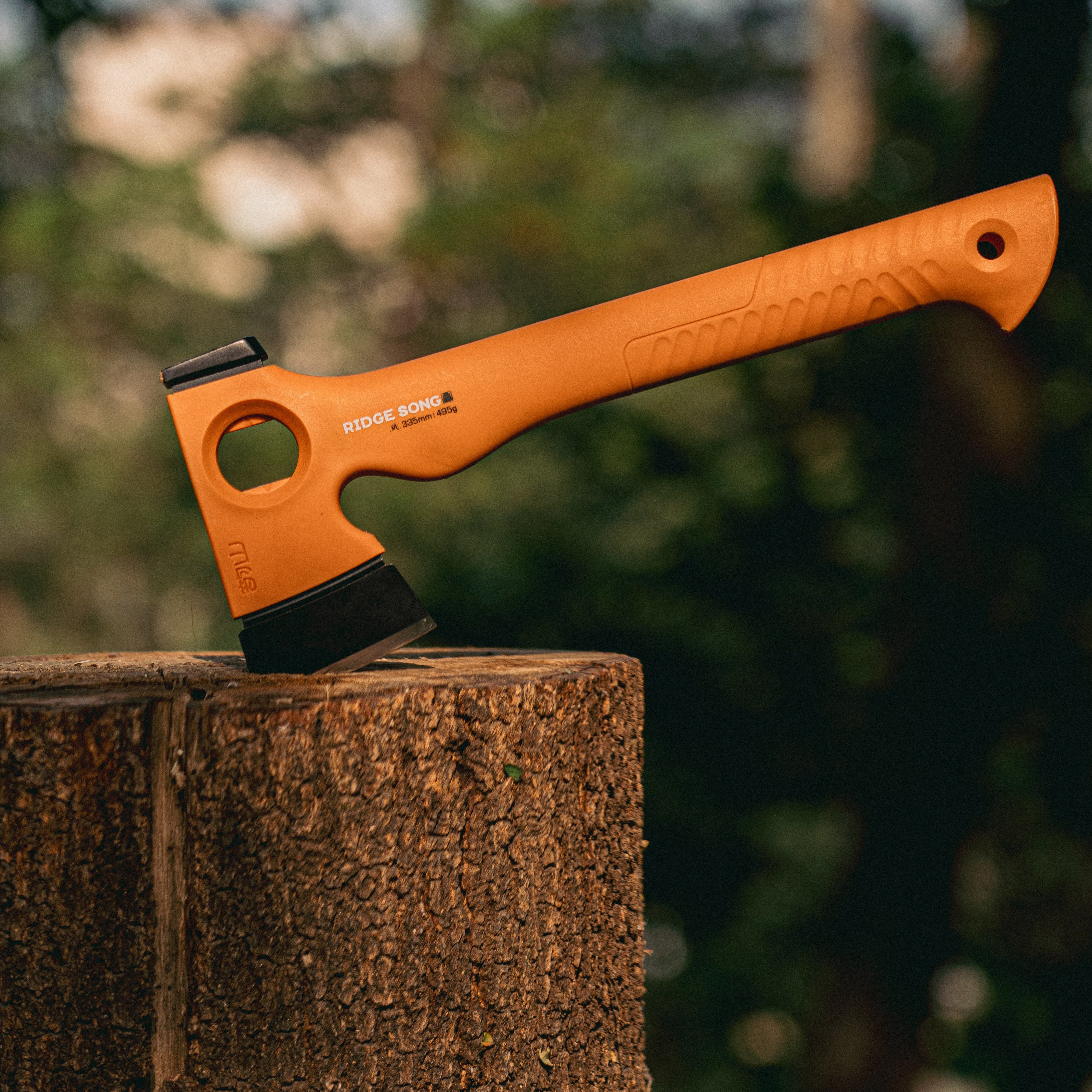 Ridge Song Ultralight Trekking Axe – 495g High Carbon Steel, Compact Camp Tool