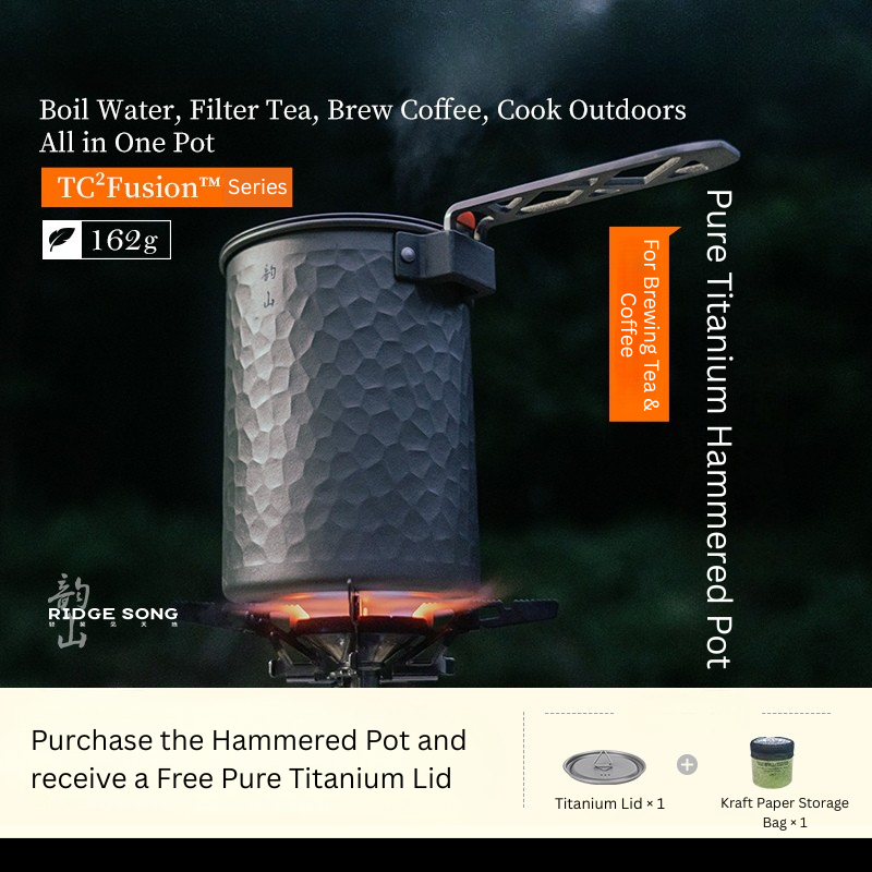 Pure Titanium Hammered Dual-Brew Pot