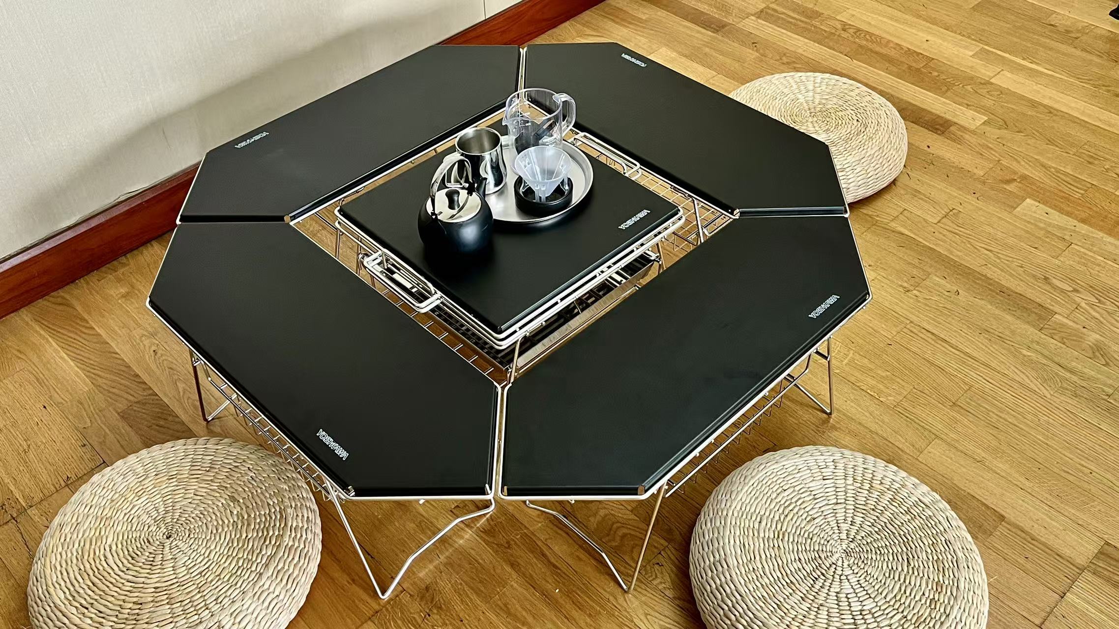 Yoshikawa Handmade Stainless Steel Modular Table Set