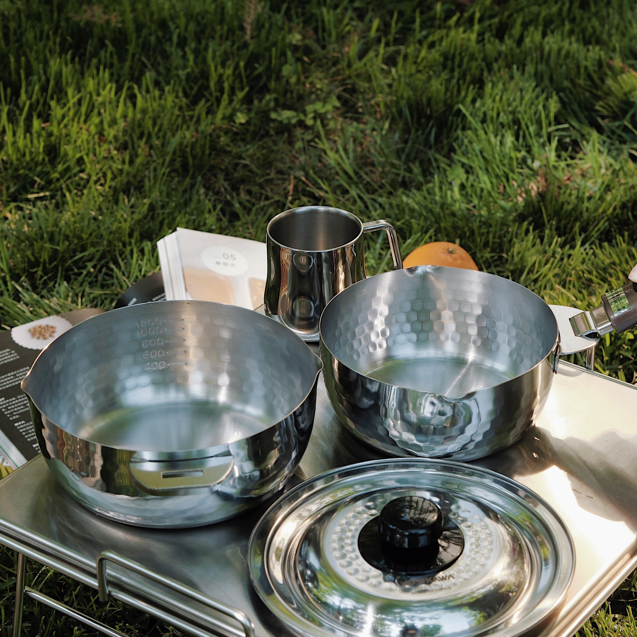 Yoshikawa outdoor Detachable Yukihira Set – 16cm & 18cm with Universal Lid