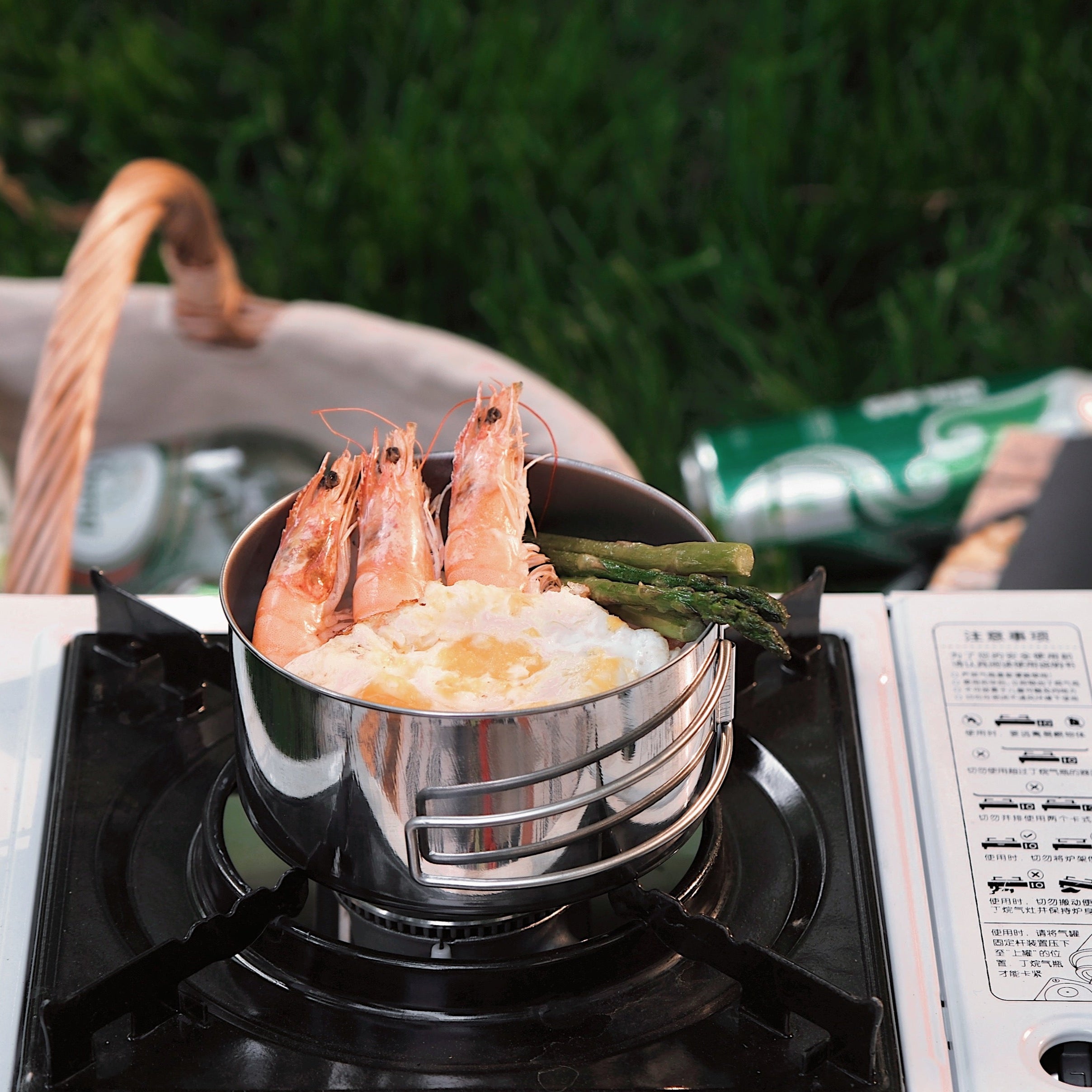 Yoshikawa Outdoor Stainless Steel Cookware Set