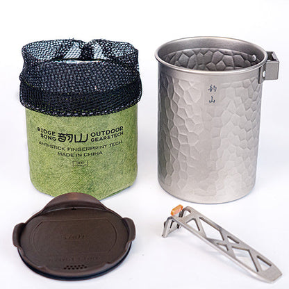Pure Titanium Hammered Dual-Brew Pot
