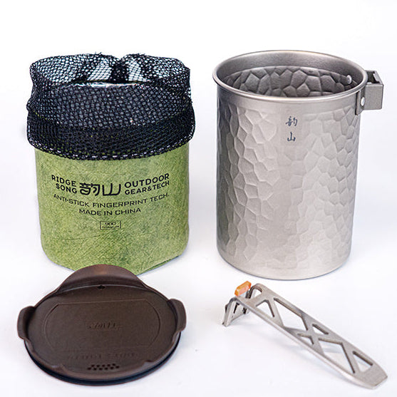 Pure Titanium Hammered Dual-Brew Pot