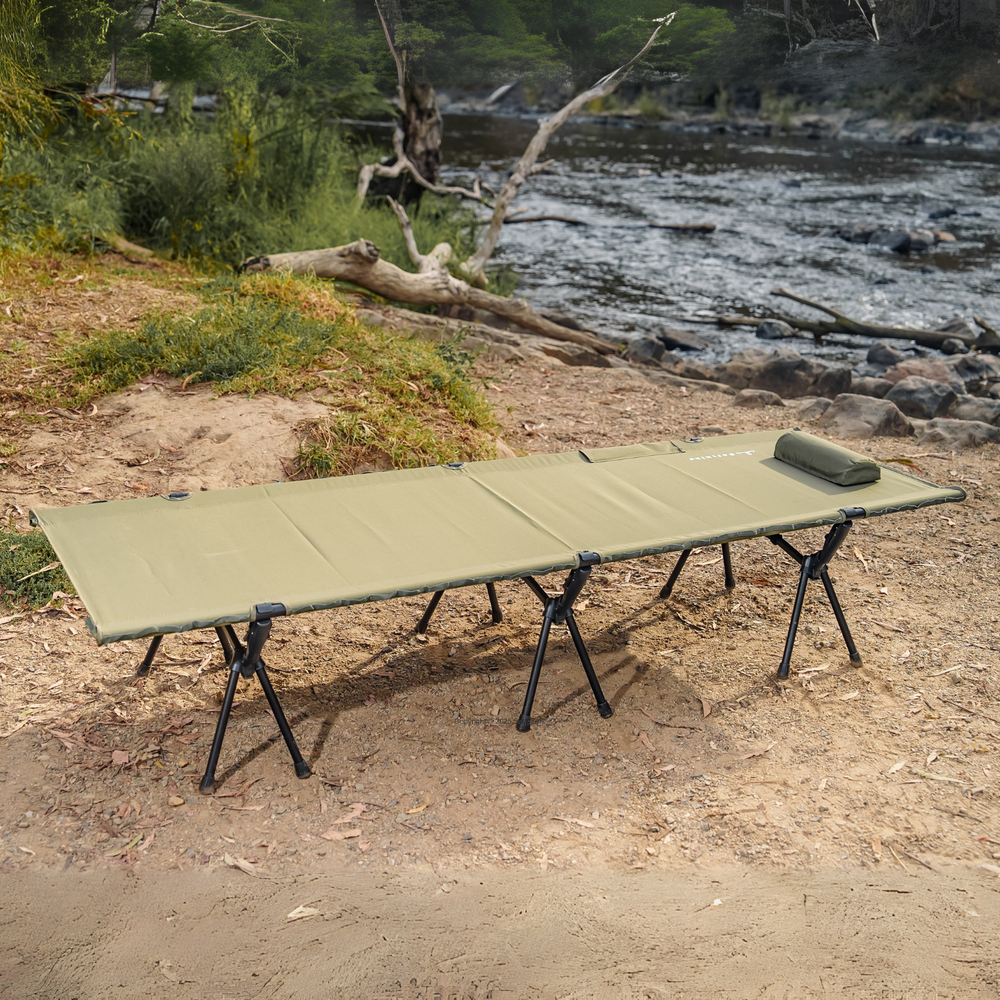 TrekSleep Kit – Solo Camp Stretcher & Forrest Tent – SnapTrek