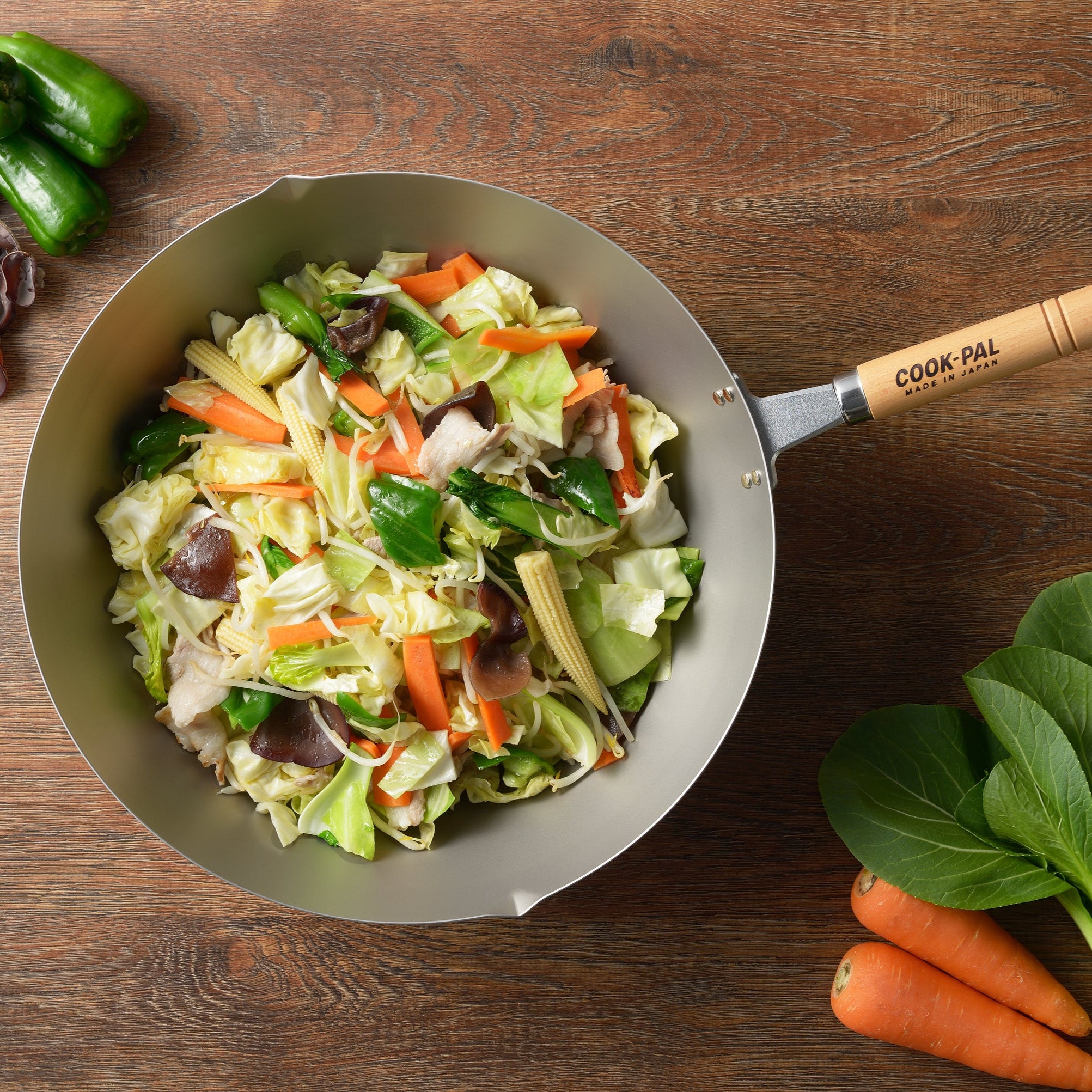 Yoshikawa Cook-Pal Titanium Beijing Wok/Fry Pan