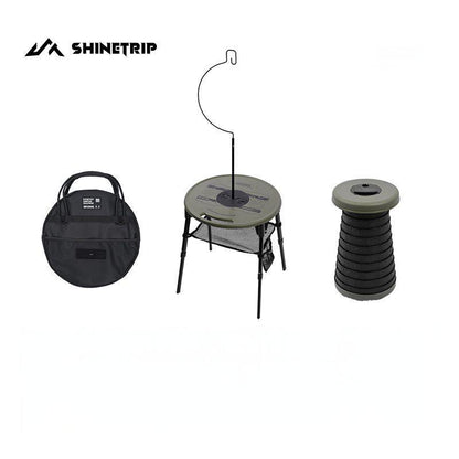 Adjustable Tactical Round Table & Stool Set