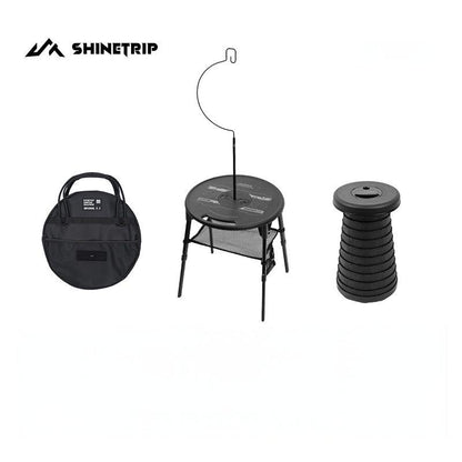 Adjustable Tactical Round Table & Stool Set