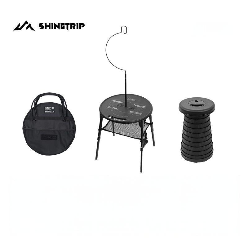 Adjustable Tactical Round Table & Stool Set