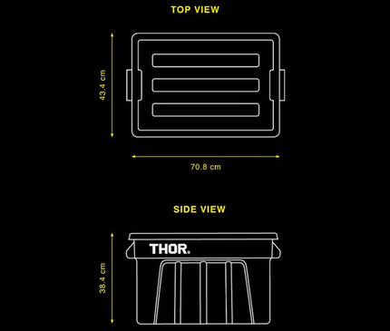 THOR Outdoor Storage Container 75L (Pick Up Only)